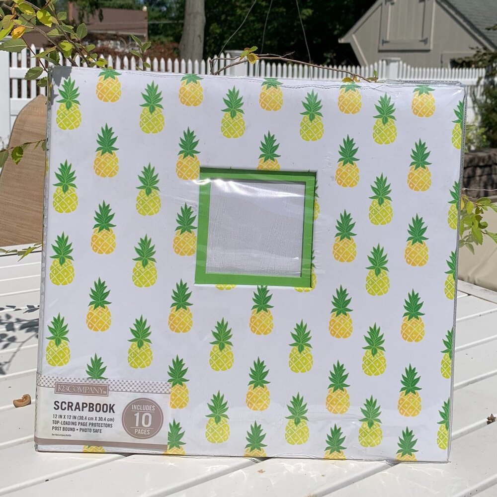 K & COMPANY 12"x12" Scrapbook with Window Pineapple
